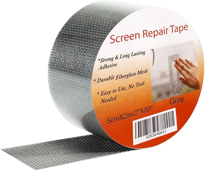 WZIRCN Window Screen Repair Tape Screen Door Repair Kit Gray 3Layer