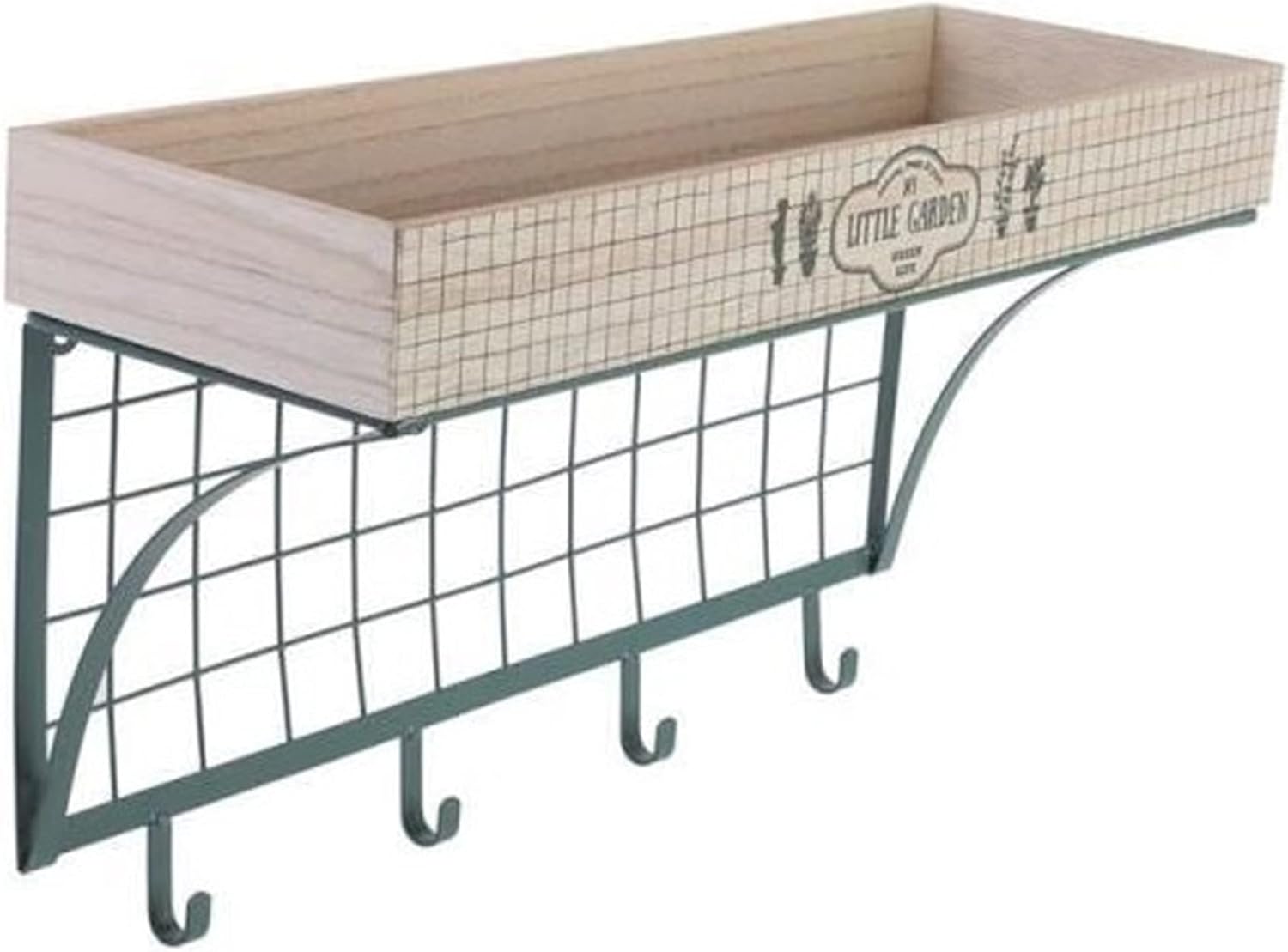 Gardena Little Market Wall Shelf M4-4 Hooks