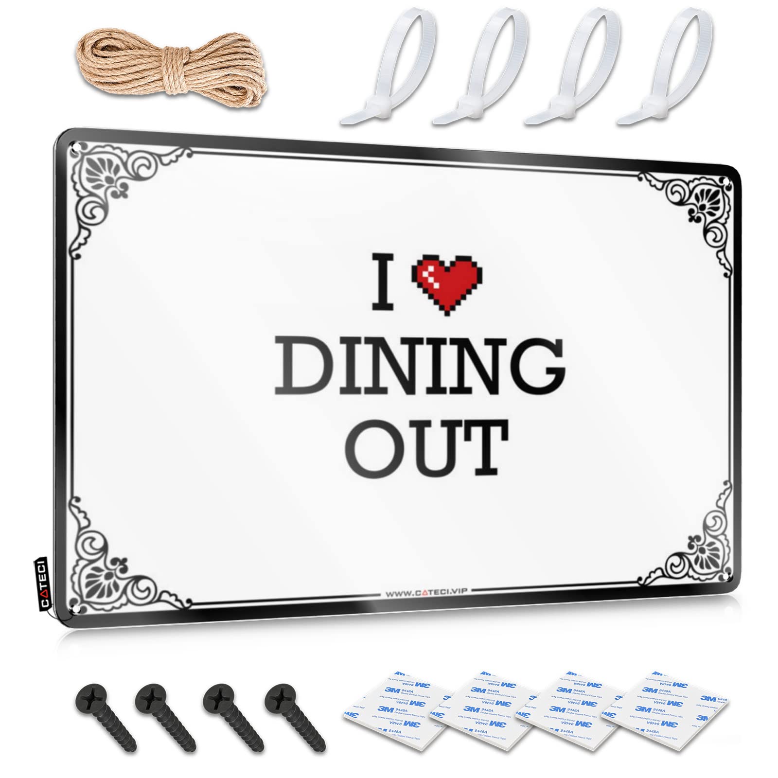 Decorations Pretty New Home Decor - I Love Dining Out Collection Rustic Style Artwork For Workshop(30X40CM)