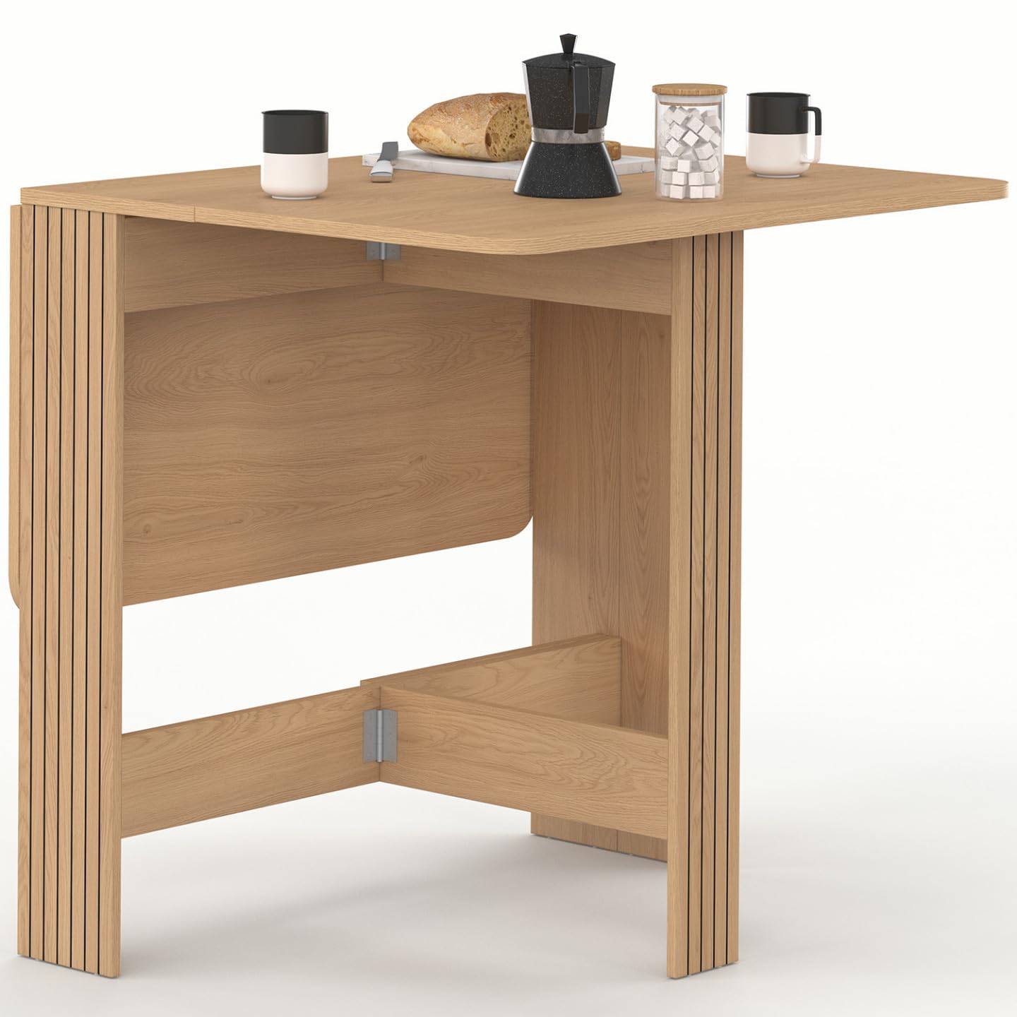 IDMarket - Table Console Pliable Juliette 2-4 Personnes 103 x 76 cm