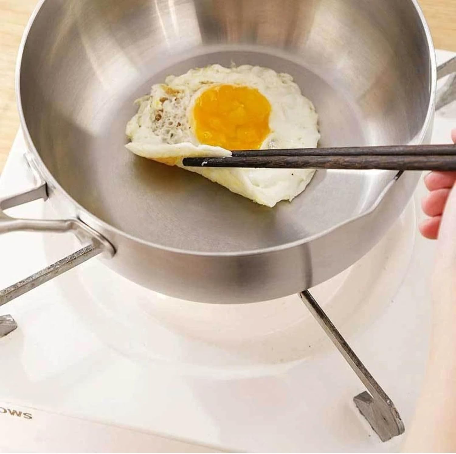 Thickened stainless steel single person uncoated milk pot for household kitchen