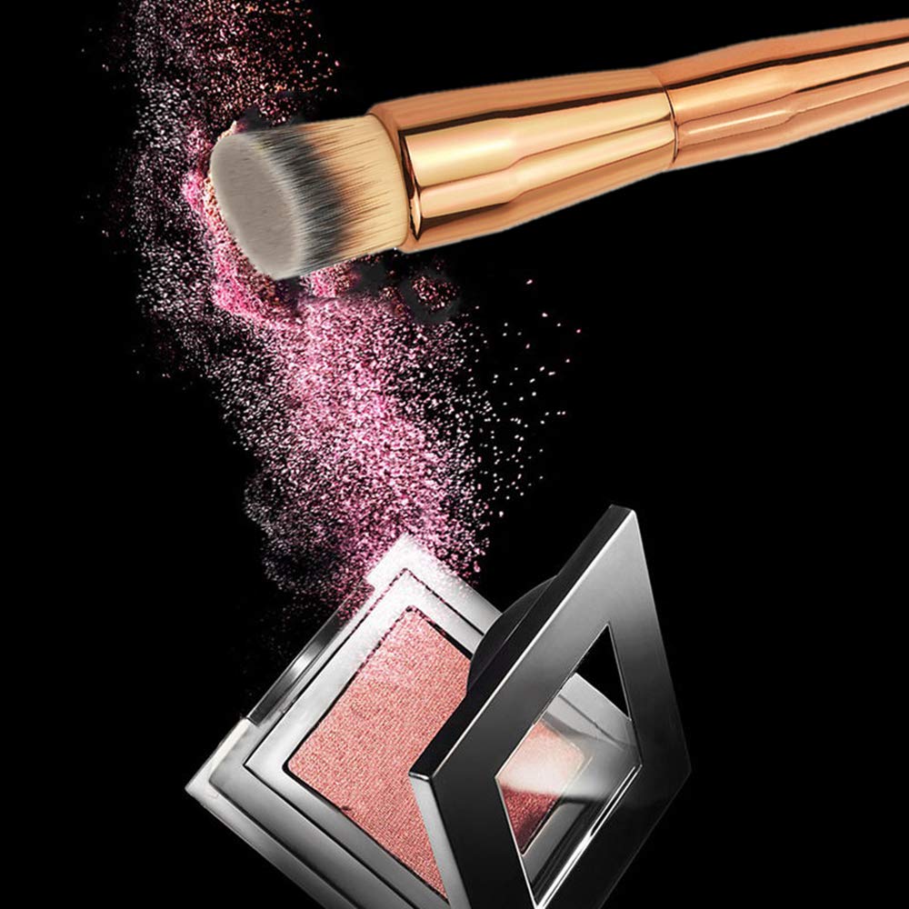 Kabuki Foundation Brush Angled Foundation Brush for Liquid Makeup Premium Dense Soft Kabuki Foundation Makeup Brushes Flawless Face Foundation Tools for Blending Buffing Foundation Cream Concealer