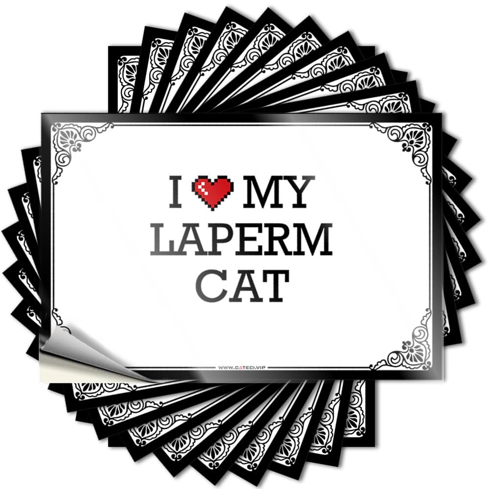 Tattoo Western | Western Bathroom Case I Love My LaPerm Cat for Outside(6X9CM)