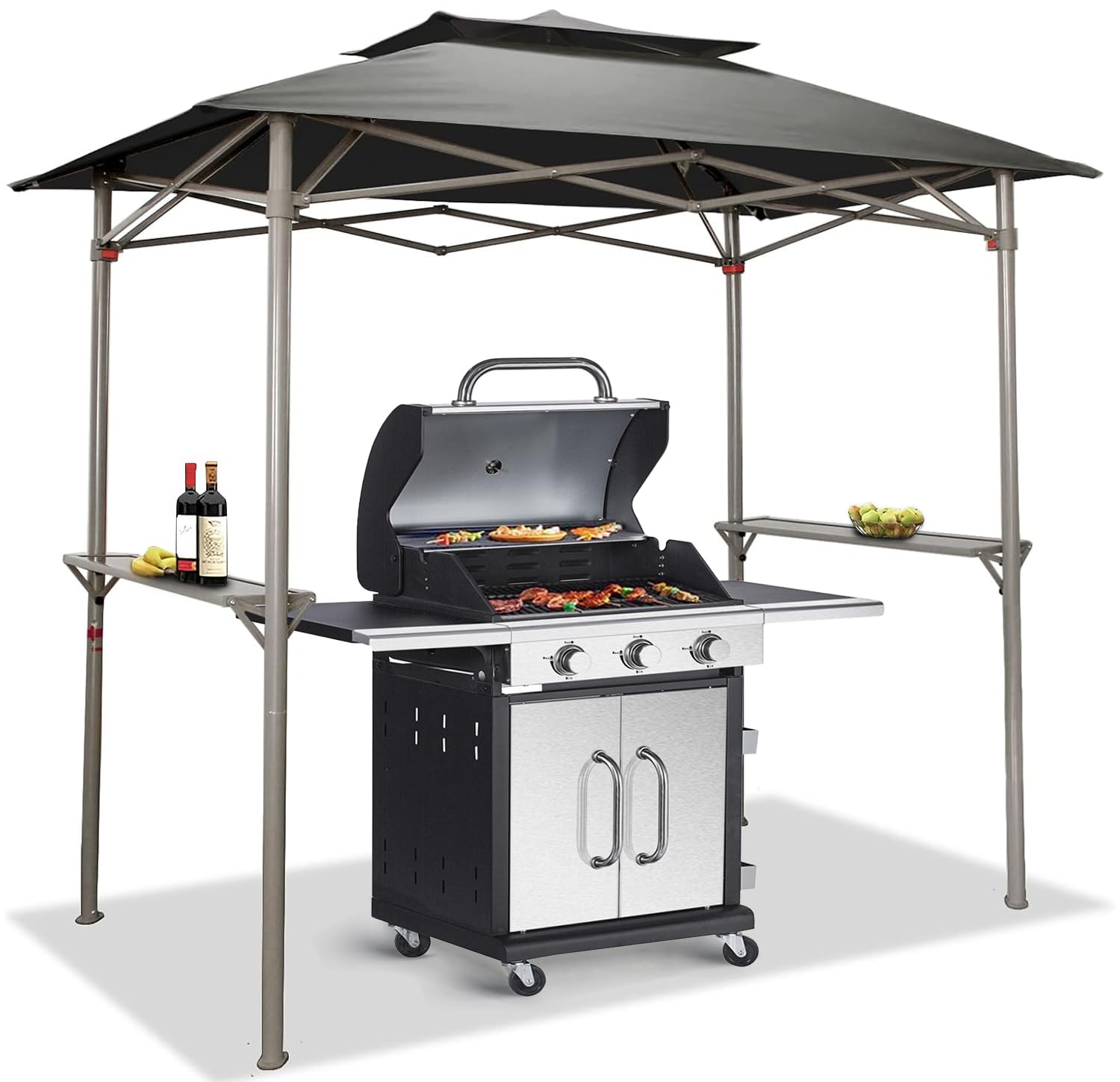 Crown Shades 8x5 Grill Gazebo Pop Up Canopy
