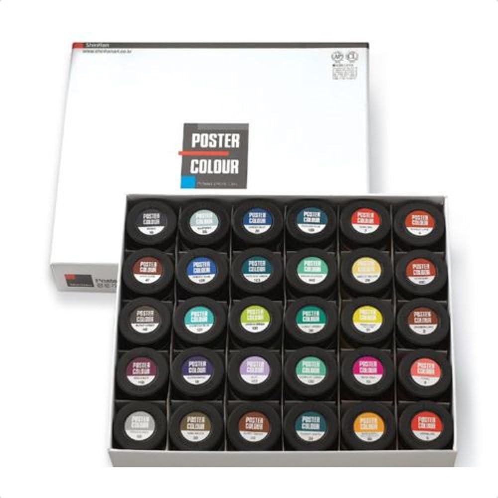 Artists' Poster Color 40ml - 30 Colors for Expert (B Type)