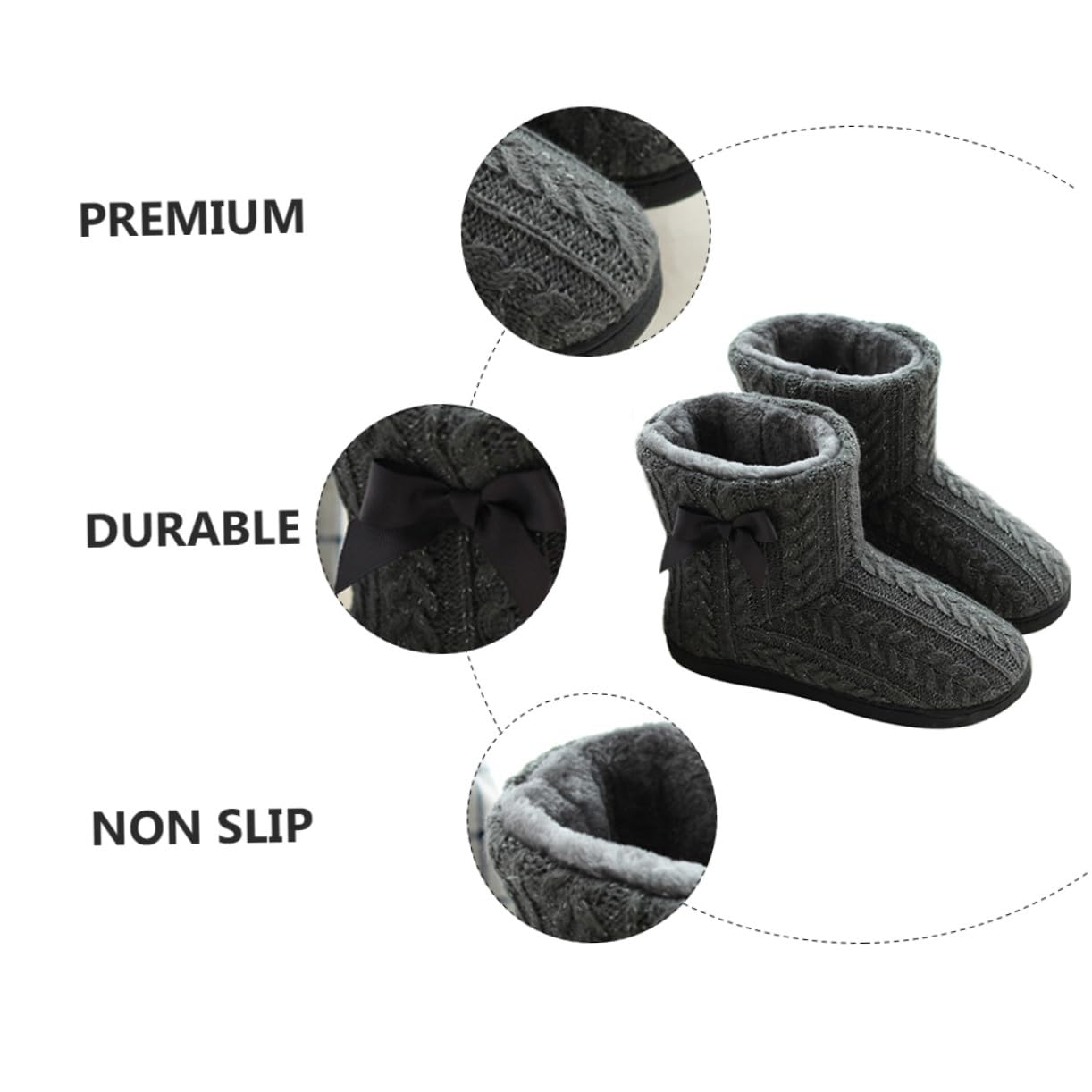 Gatuida Botas Cálidas de Invierno para Mujer, Suela Gruesa Antideslizante
