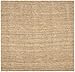 SAFAVIEH Natural Fiber Collection Area Rug - 6' Square, Natural, Handmade Chunky Textured Jute 0.75-inch Thick, Ideal for High Traffic Areas in Living Room, Bedroom (NF447A)