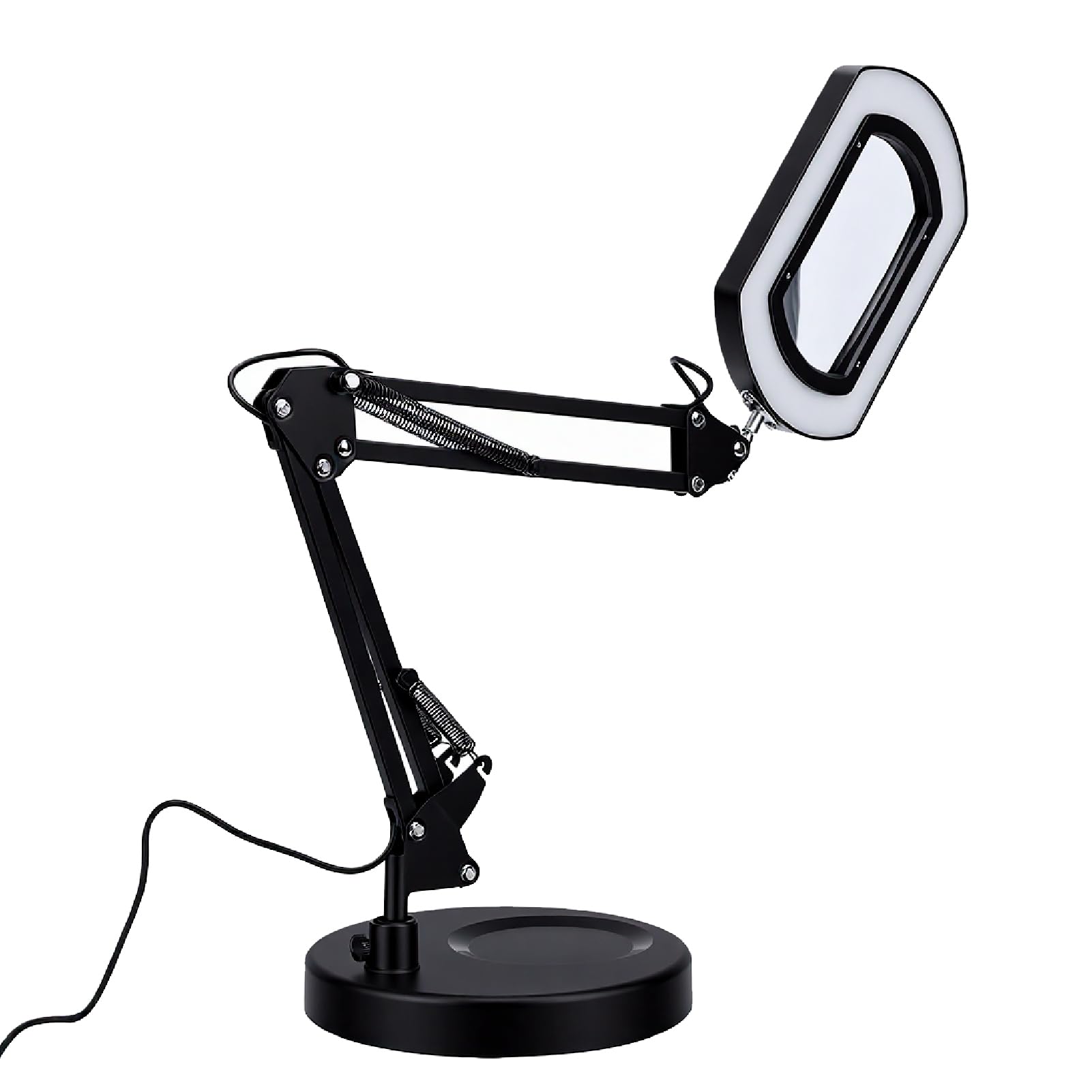 Lampada con Ingrandimento da Tavolo 15X Ad Alta Chiarezza con Luce LED per Lavori Ravvicinati, Artigianato e Lettura con Morsetto Regolabile