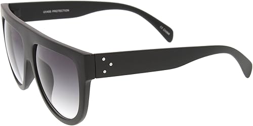 Miniatura 3 de zeroUV Grande Oversize Wide Templo Flat parte superior Aviator anteojos de sol 57 mm