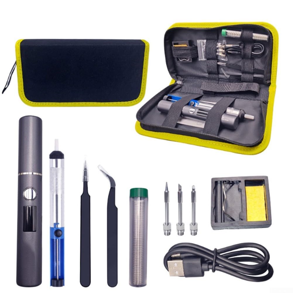 Fer à souder sans fil kit 11 pièces avec écran numérique et batterie 1400 mAh intégrée