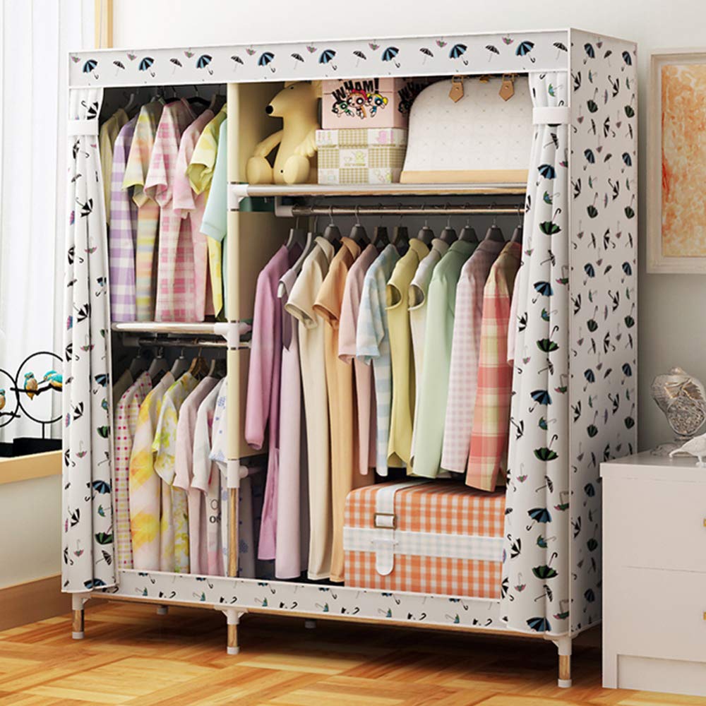 Armoire en tissu avec penderie temporaire pour trier ses vêtements facilement