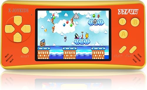 Videojuegos de mano para niños de 4 a 8 años y 8 a 12 años, juego portátil de mano con 168 juegos, pantalla de 3.2 pulgadas, recargable, salida de