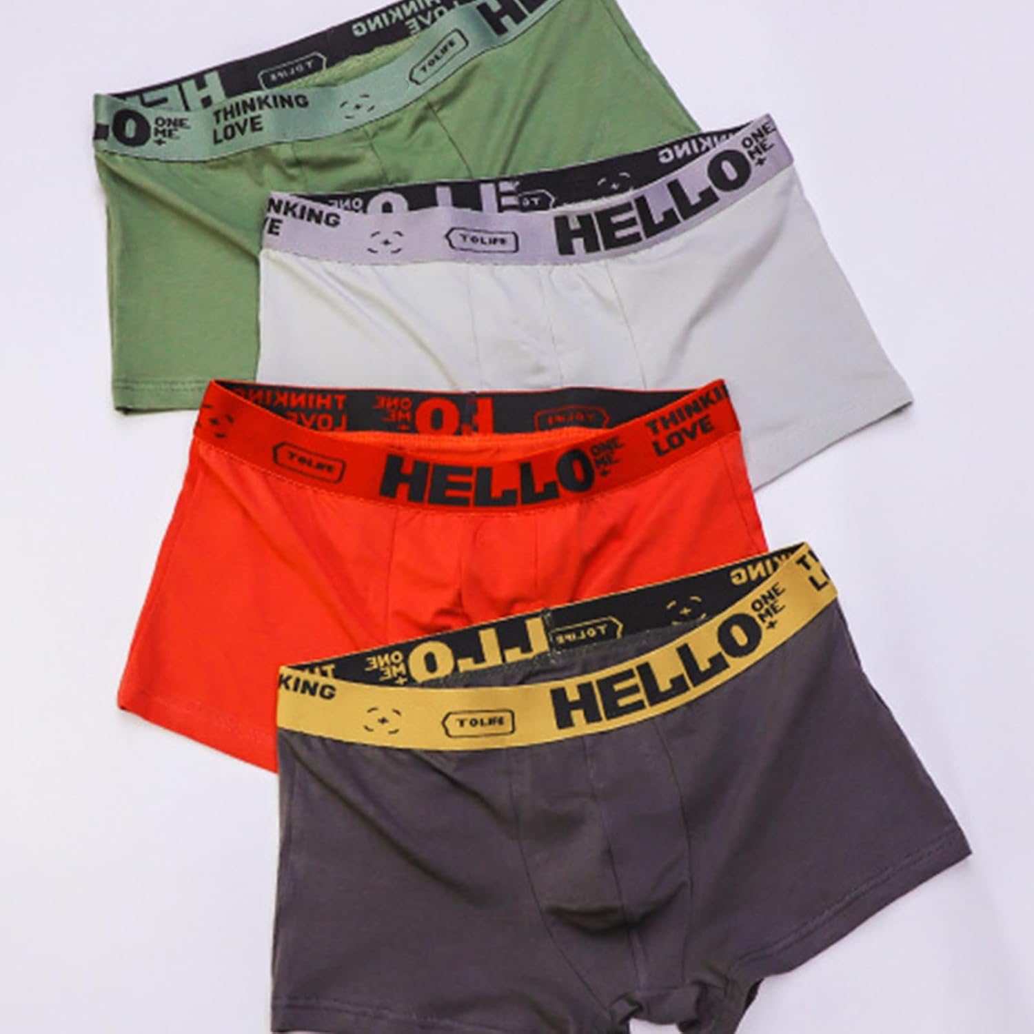 Evankin Mens Cotton Boxer Briefs Soft Cool Underwear Breathable Low Rise Trunks - Image 7