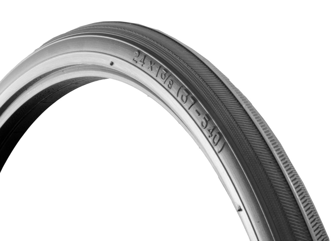 2 Stück Rollstuhlreifen 24 x 1 3/8 pannensicher Feinprofil Leichtlauf (37-540/541), grau, aus 100% Polyurethan gefertigt, guter Komfort, für Standardrollstühle, nie mehr Luftverlust