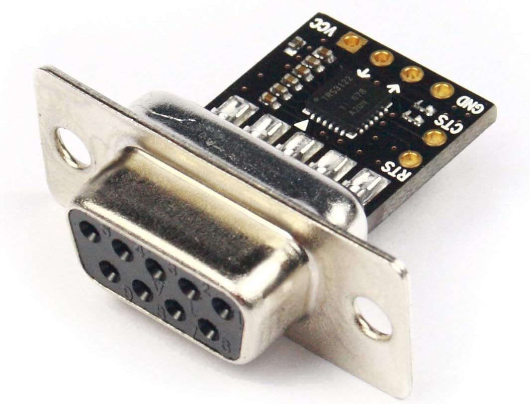 NulSom Ultra Compact RS232 to TTL Converter with Female DB9 (1.8V 3.3V 5V, up to 1Mbps)