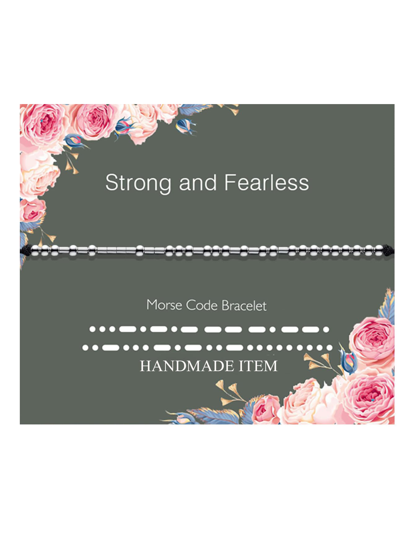 Inspirational Gifts for Women Morse Code Funny Gifts Bracelets for Women Sterling Silver Morse Code Bracelets Friend Gifts