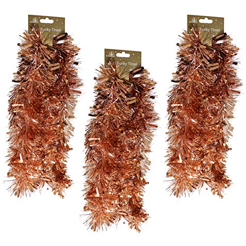 Oropel de oro rosa para árbol de Navidad adiós a los adornos aburridos 2