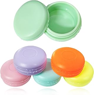 6 Pcs Travel Bottles Pots, 10 ml Travel Pots for Toiletries Sample Pots Creams Make-up Sample Containers with Lids, travel cosmetic containers for Powder Face Creams (6 Color)