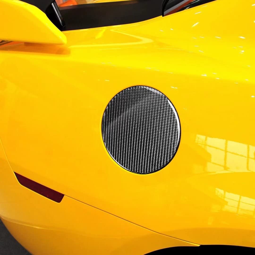 Amazon | 炭素繊維車のアクセサリー燃料タンクキャップカバーと互換性