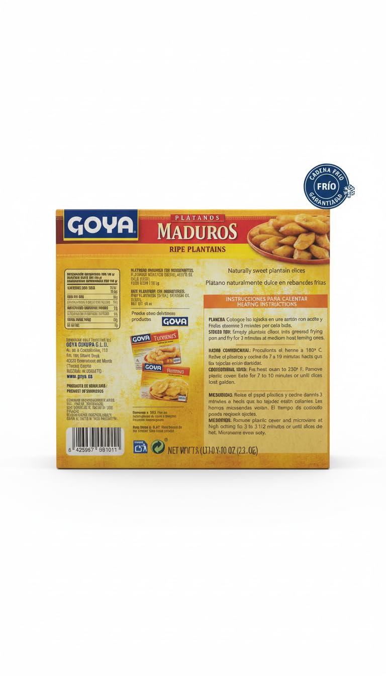 MADUROS - Ripe Plantains - Plátanos Maduros Fritos en Rebanadas (1,13 kg) PACK DE 6UND- Producto Refrigerado TOTAL 6.7KG BY NEXU