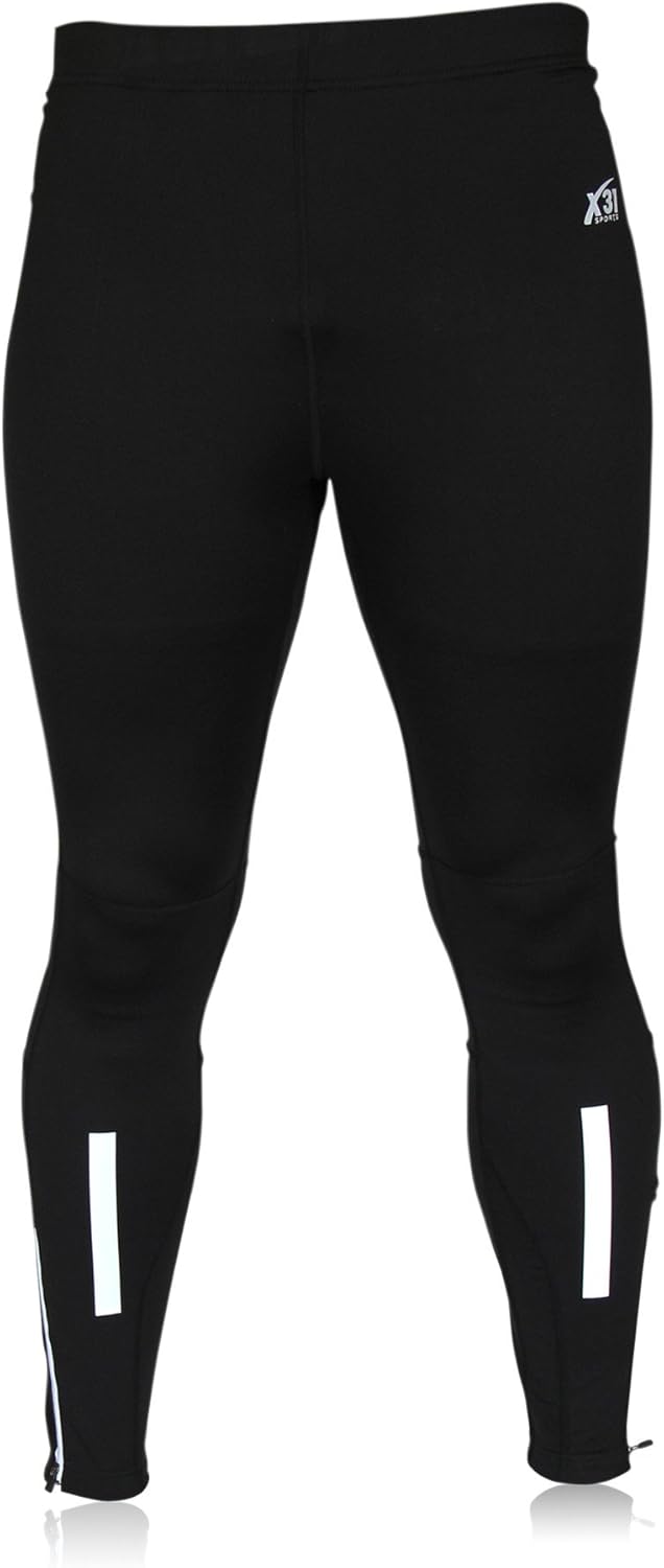 Mens running tights with zipper ankles Clearance