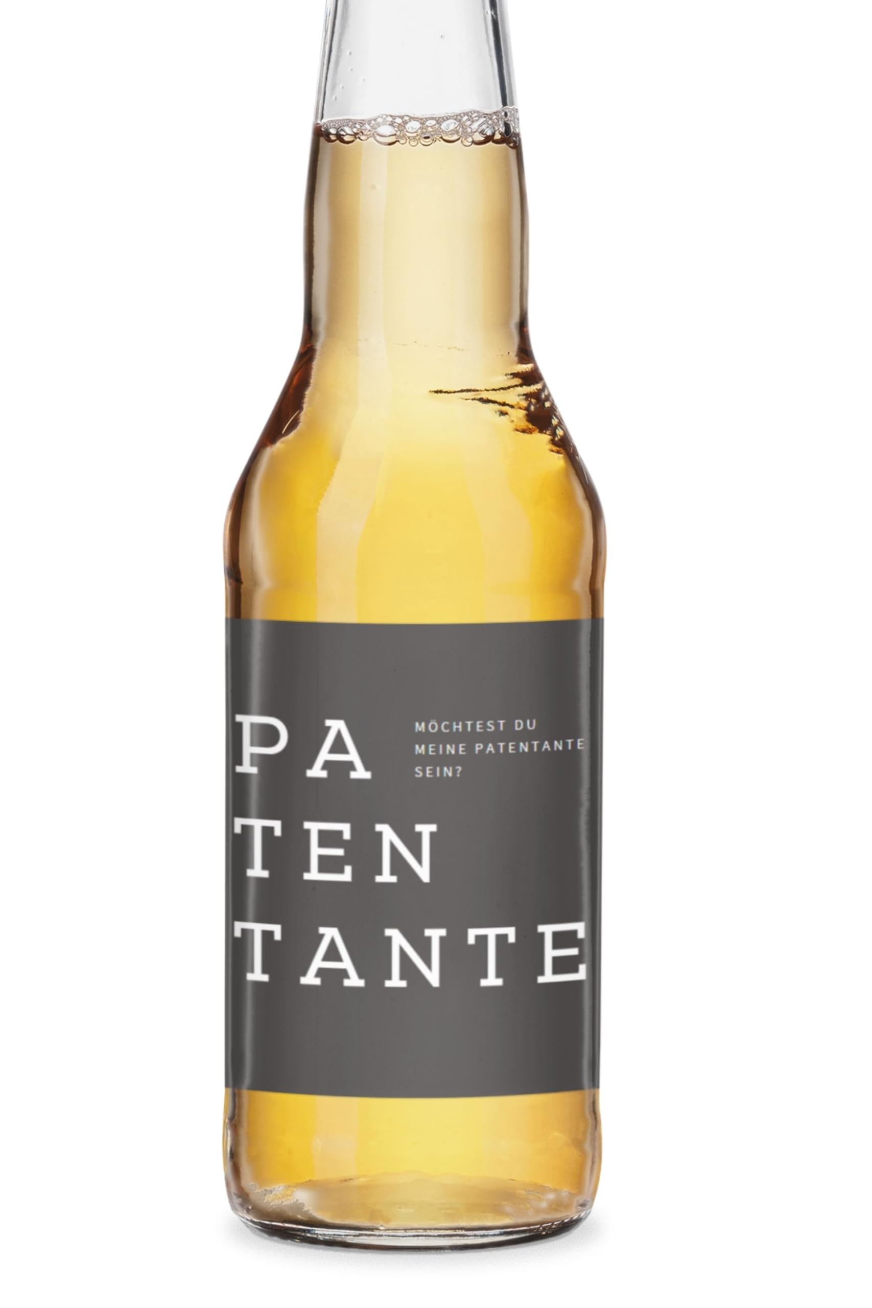 Etiqueta para botella, regalo de boda, nacimiento, padrino, padrino, madrina, madrina, dama de honor (madrina - oscura)