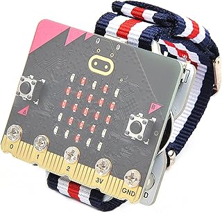 ELECFREAKS microbit Smart Coding Kit for Kids BBC Micro:bit DIY Programmable Watch, Wearable microbit Extension Board(Wear:bit) for Micro:bit Beginners and Student (Without Micro:bit)