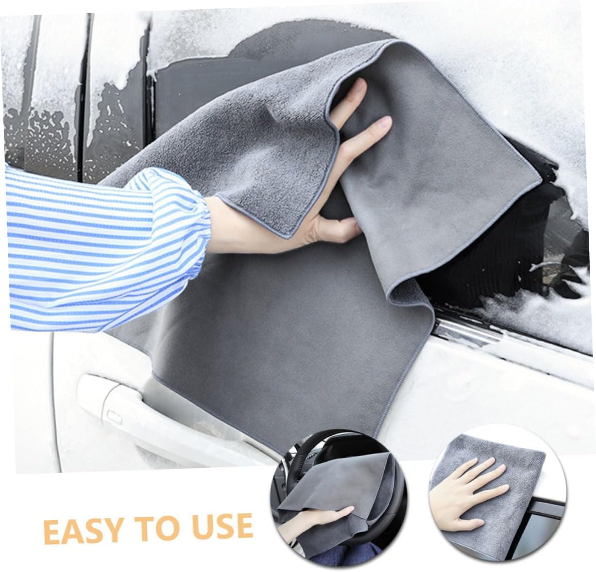 MAGICLULU Thickened Car Chamois Cloth 30x40cm Super Absorbent Car Drying Towel Lint-Free Cleaning Cloth for Automotive Interior and Exterior Use