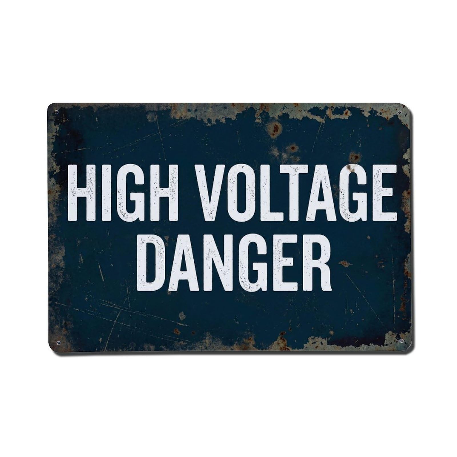 Vintage High Voltage Danger Metal Tin Sign
