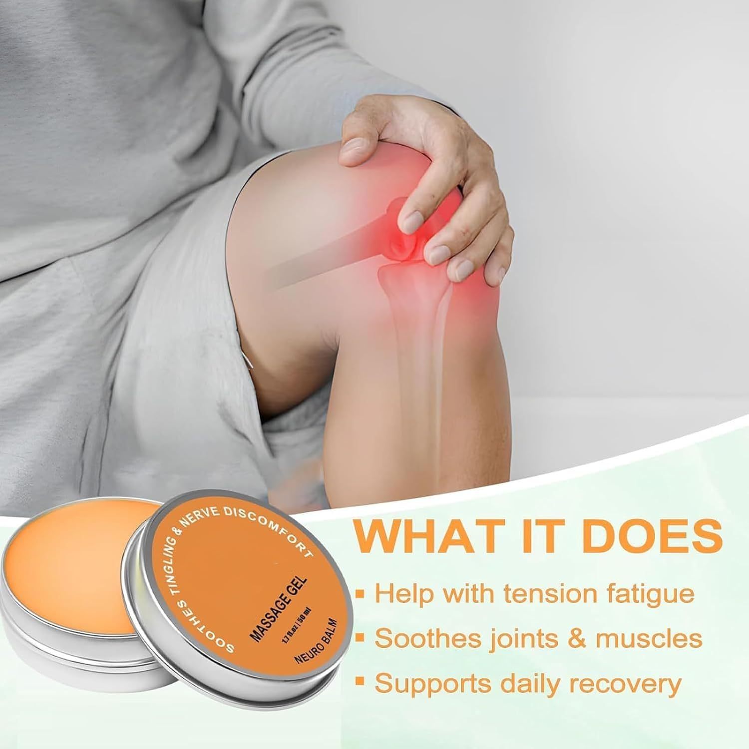 Therawolf Neuro Balm - Bálsamo natural para apoyar los nervios y las articulaciones, fórmula herbal de acción rápida con extracto de manzanilla contra hormigueo, ardor y rigidez, crema calmante, 50 g