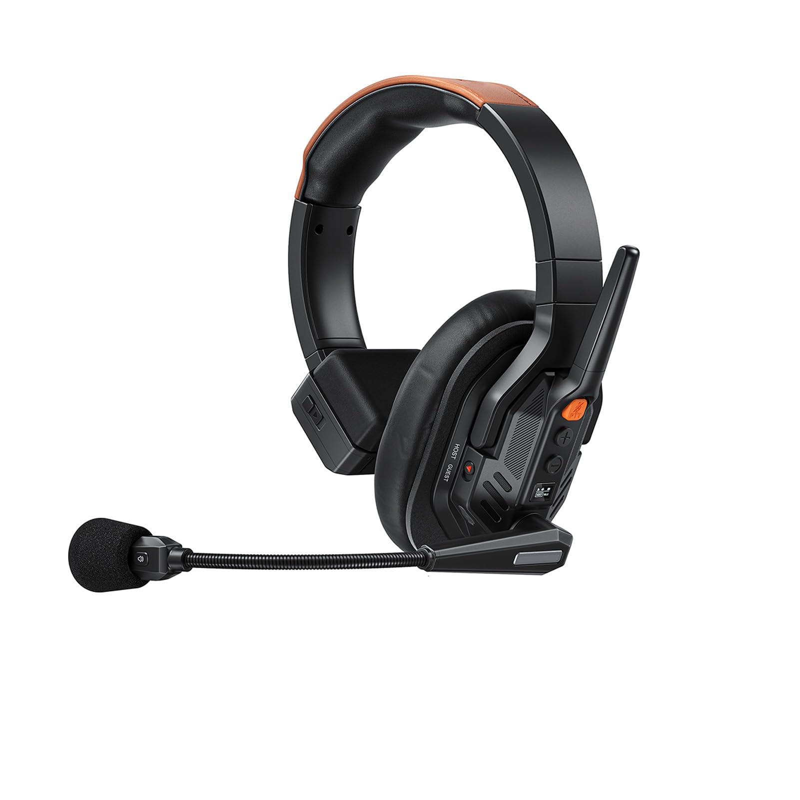 Auriculares de Intercomunicación Inalámbricos, Auriculares de Comunicación con Reducción de Ruido Dúplex Completo para Comunicación en Equipo, Conversación Grupal, Juego de 2 uds.