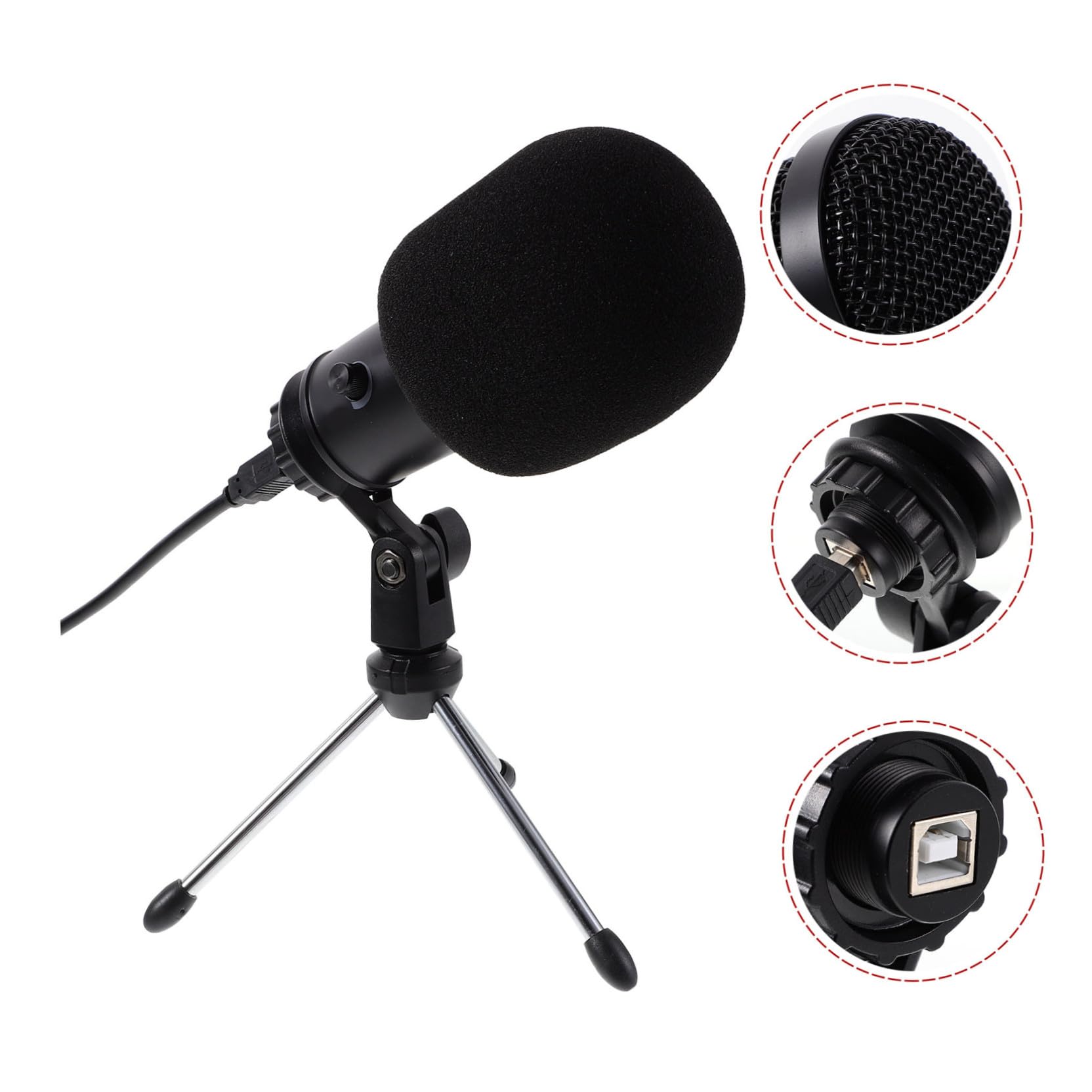 Toddmomy Micrófonos de Condensador Micrófono USB para Grabación de Conferencia Soporte para Video Chat Streaming y Gaming Varios Estilos