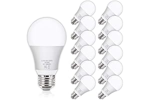Yochoice 12-Pack LED Light Bulbs 100 Watt Equivalent Daylight