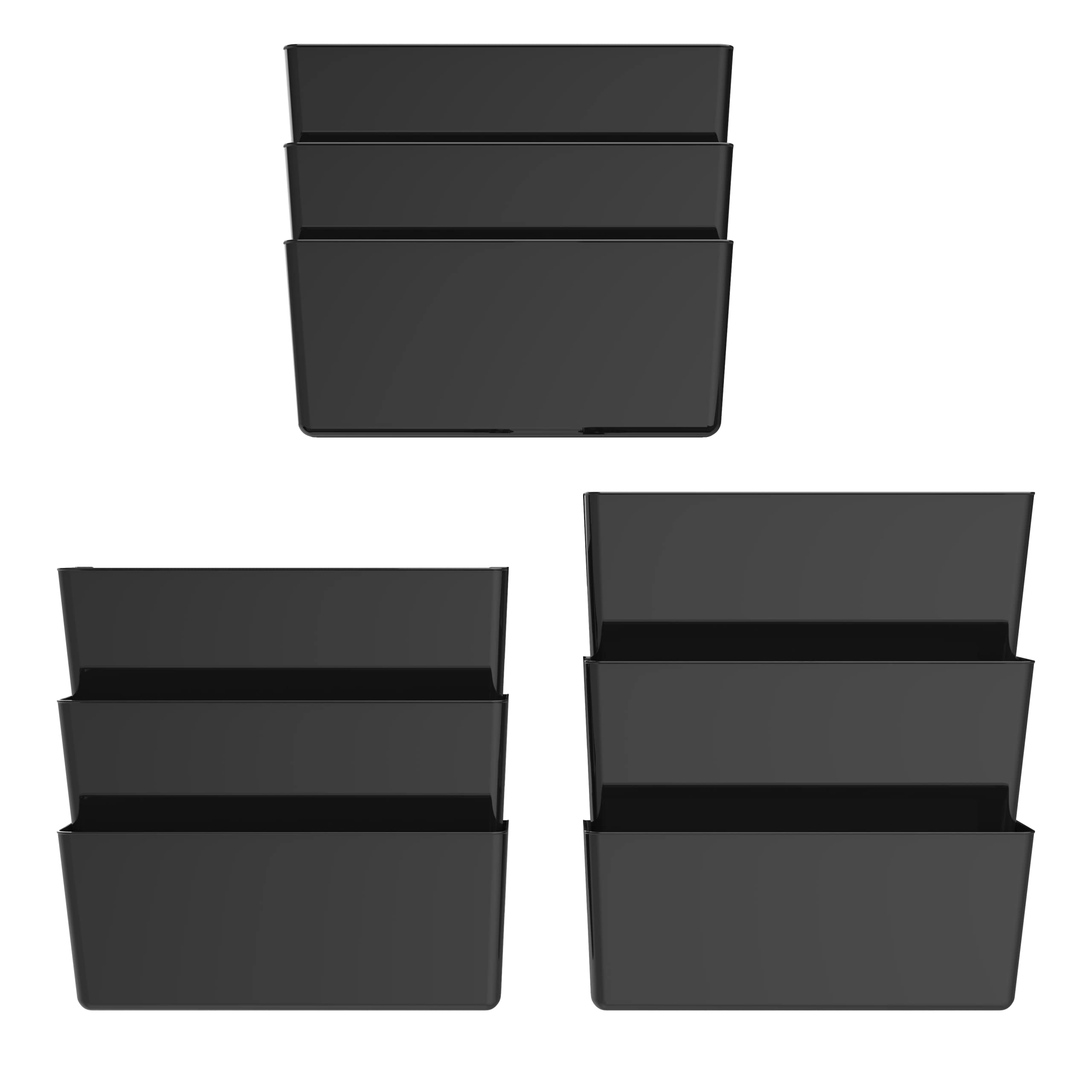 Snapklik.com : Storex Legal-Size Wall Pocket Snap & Stack Plastic File ...