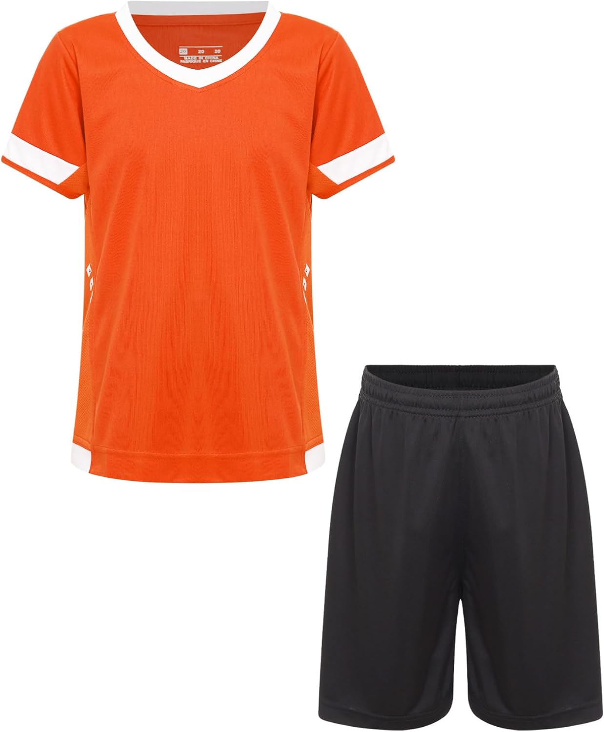 Boys Soccer Sports Training Uniforms Kids Youth Athletic Football Soccer Jersey Shirt and Shorts Kit