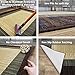 Rubber Backed Area Rug, 39 x 58 inch, Brown Beige Border Striped, Non Slip, Kitchen Rugs and Mats