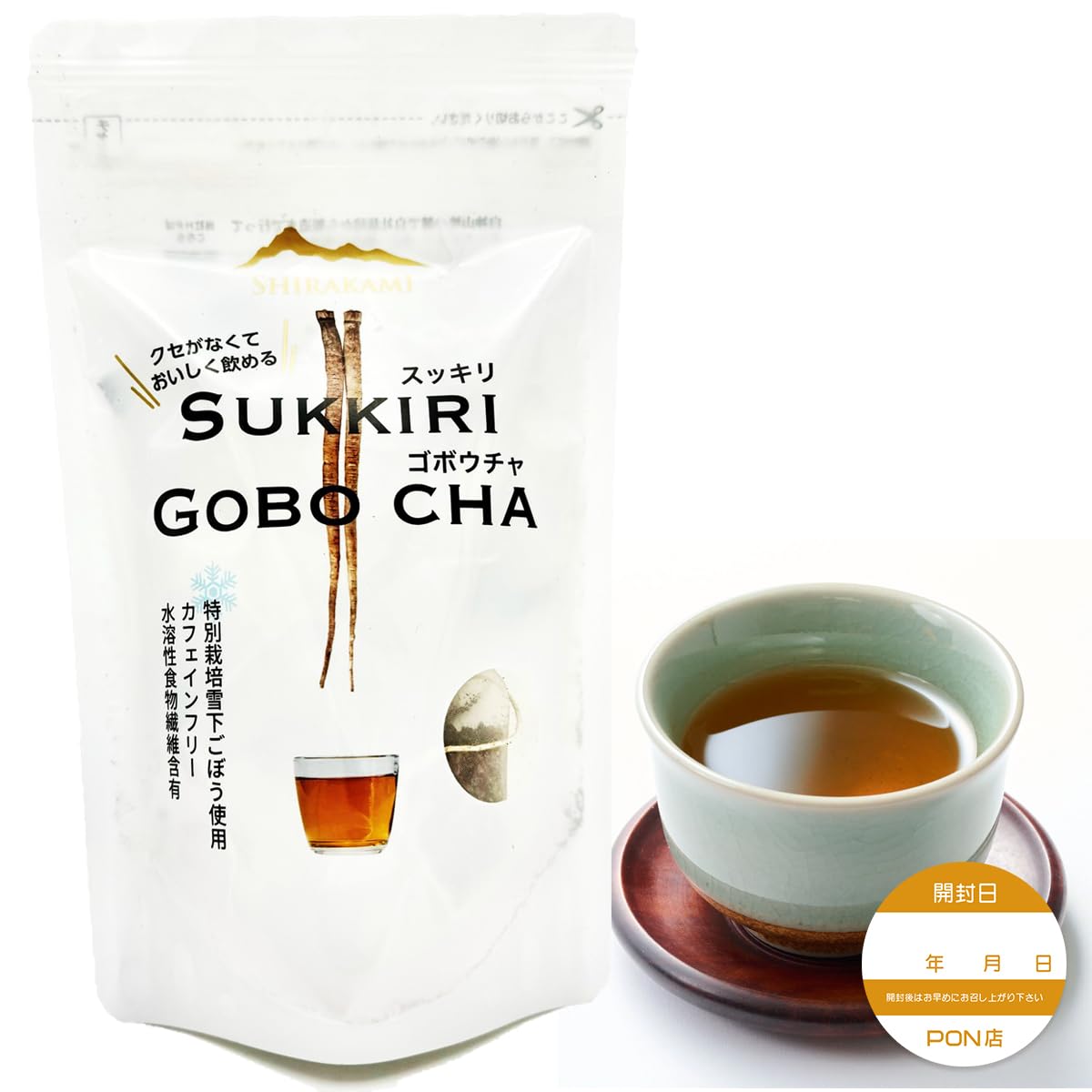Amazon.co.jp: Akita Shirakami Foods Refreshing Burdock Tea, 0.05