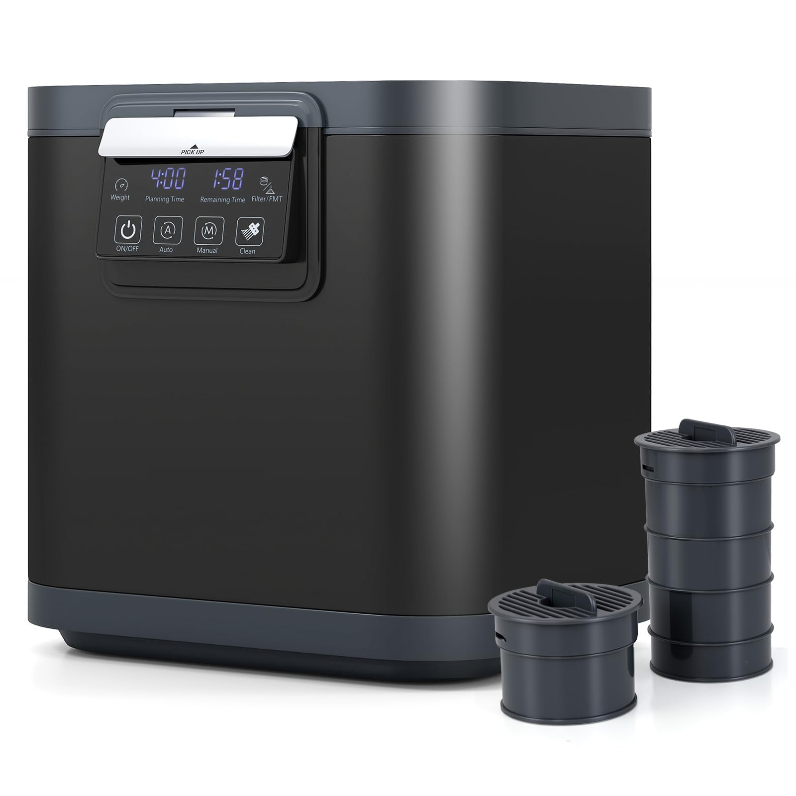 RELAX4LIFE Compostiera Elettrica da Cucina 4L, 33,5 x 26 x 33,8 cm