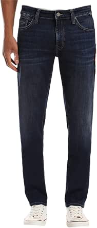 Mavi Men's Matt Classic Relaxed Straight-Leg Jeans - Mid-Rise, Black Williamsburg Wash, 30W X 32L | Comfort Stretch Denim