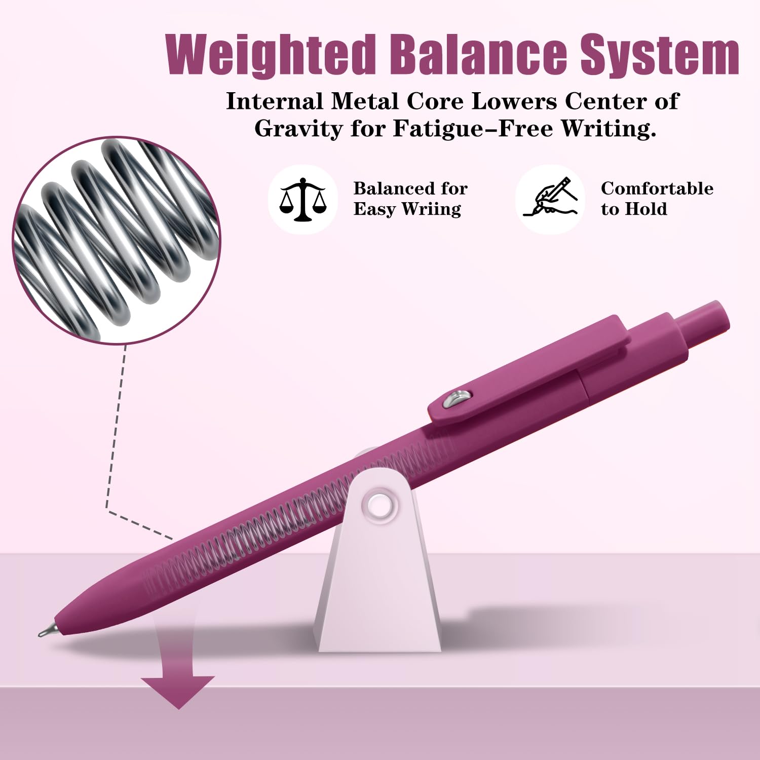 Vitoler Gel Pens 0 5 mm Black Ink Pens 8 pcs Smooth Writing Pens for Bible Retractable Quick — view 3