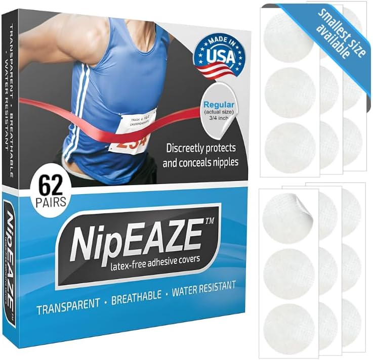 Athletic Nipple Covers for Men and Women – Chafing Prevention and Concealment | The Original Sports Nipple Cover.