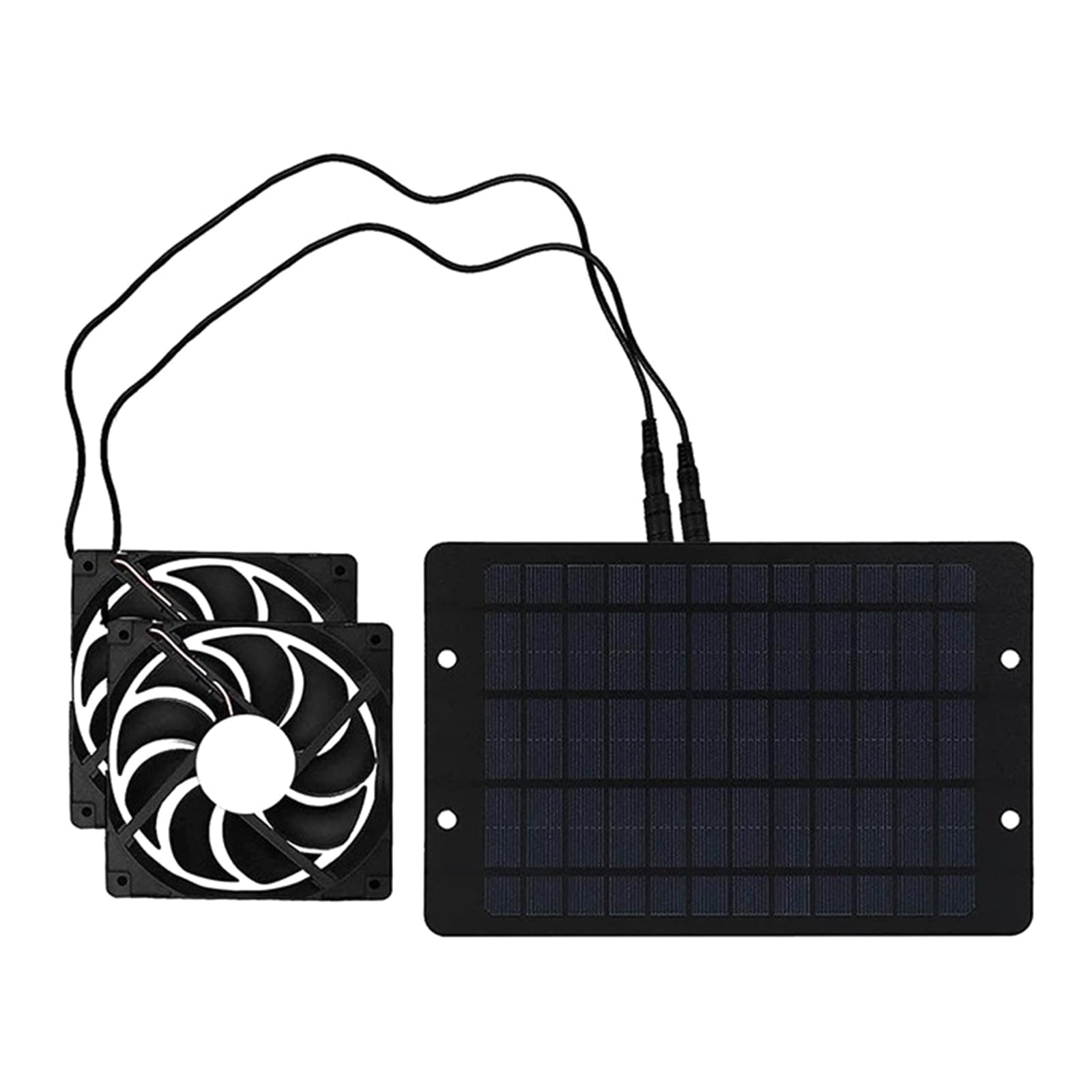 Uqezagpa A 10W 12V Solar Exhaust Fan Ventilator Solar Panel Fan Ir Extractor For Dog Chicken House Greenhouse Outdoor Use Waterproof