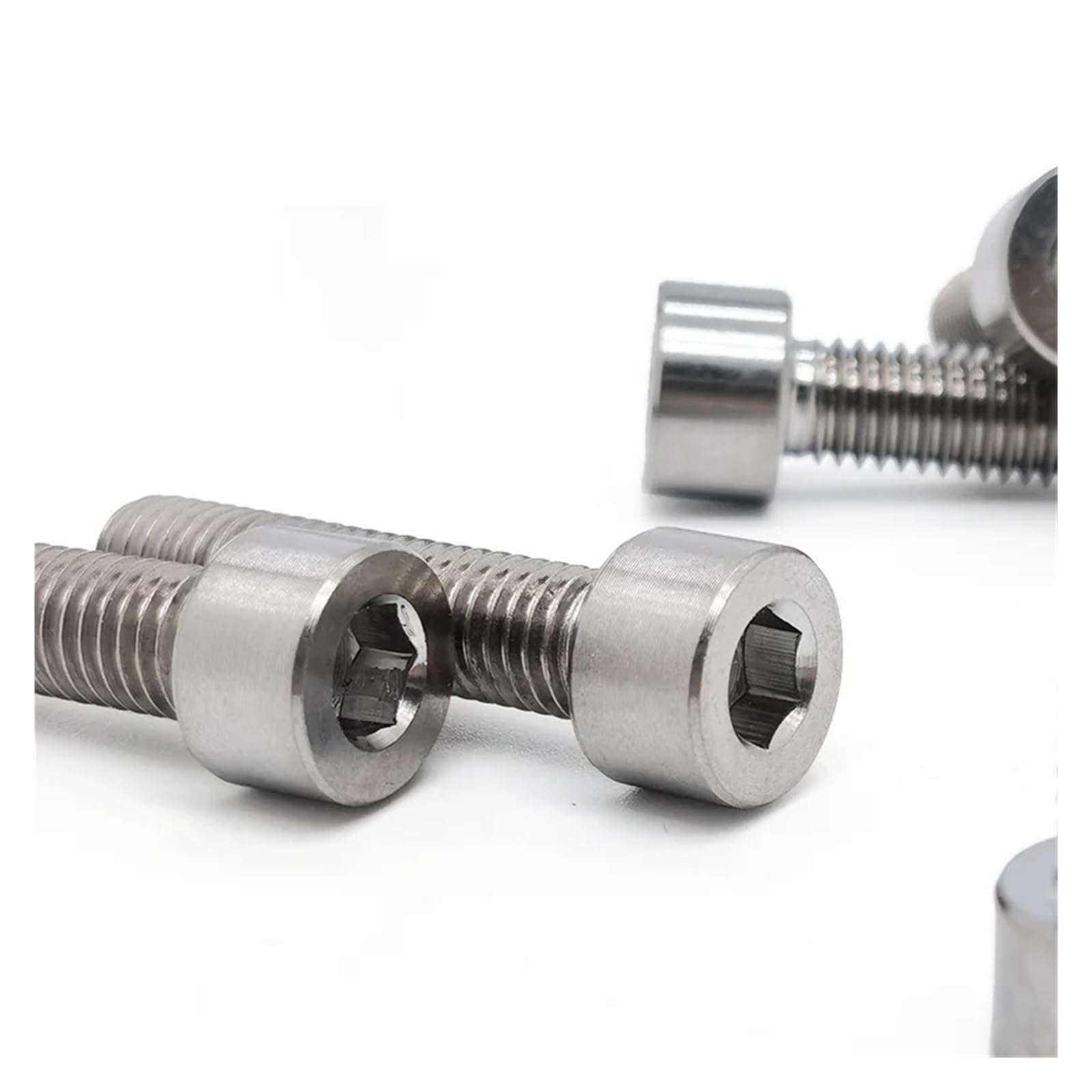 Tornillo Moleteado Tornillos de zócalo hexagonales cabeza cilíndrica aleación titanio tornillos magnéticos Para uso industrial(M2x14mm)