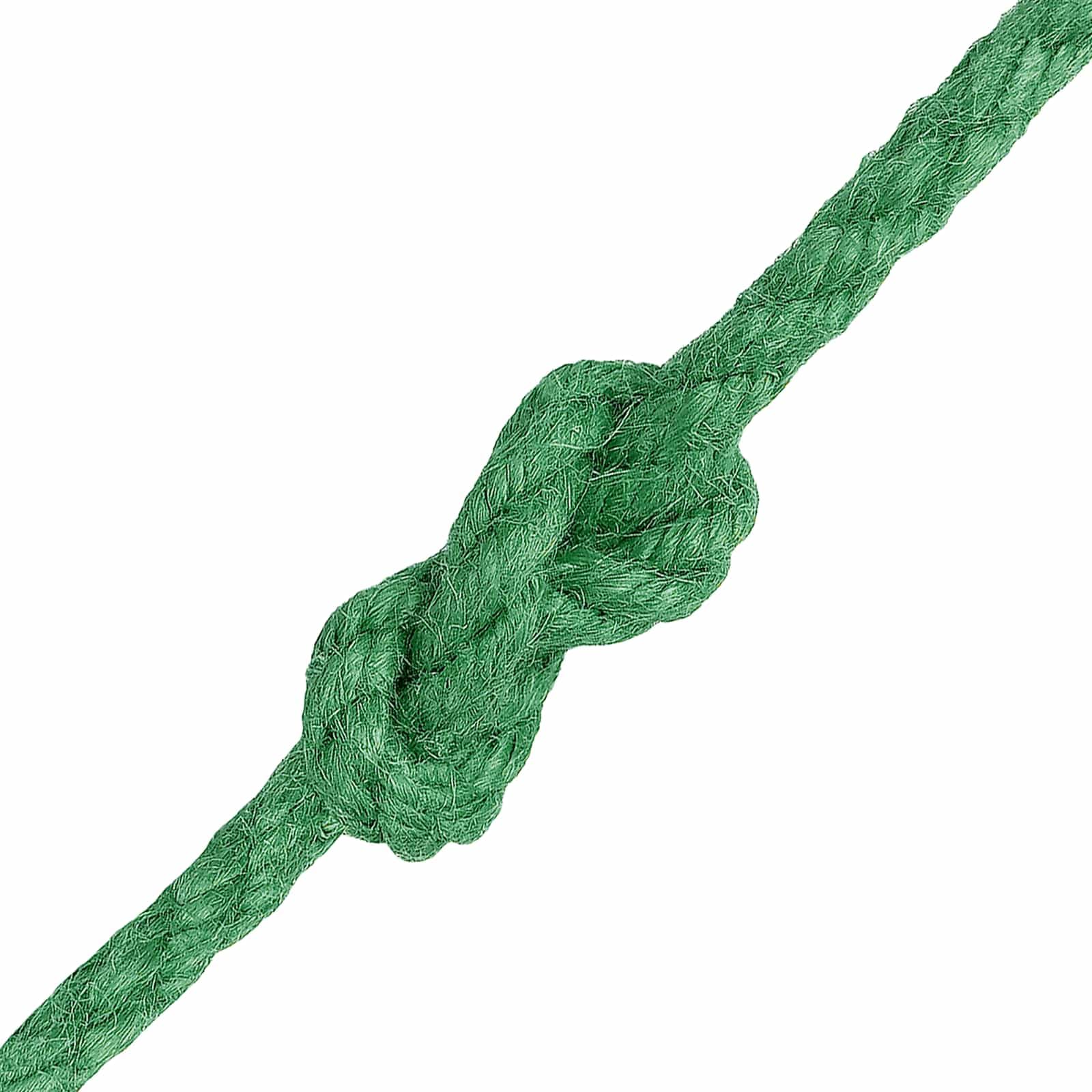 Cuerda de yute natural Tossa 4 mm, 3 hebras, 100% fibra para jardinería