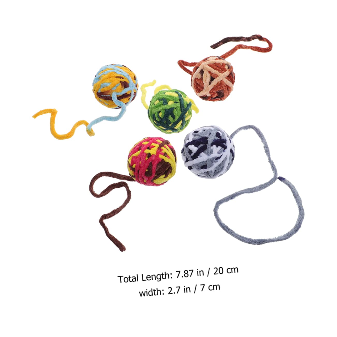 Happyyami 25pièces Jouets pour Chats avec Clochettes Accessoires Résistants pour Chats Intérieur Stimule Les Instincts De Chasse Et Préserve Vos Meubles