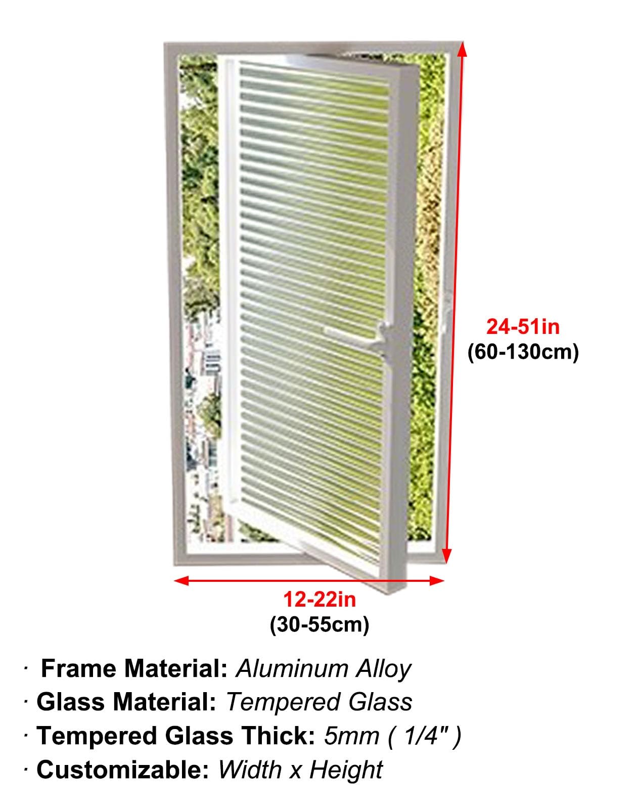 Amazon.co.jp: アルミサッシ窓 枠付き 30x60、35x70、40x100、45x75 