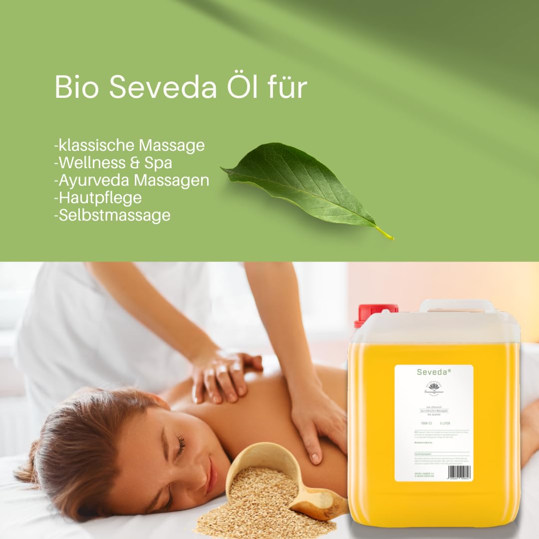 Bio Seveda® Öl - Massageöl und Basisöl (5 Liter)