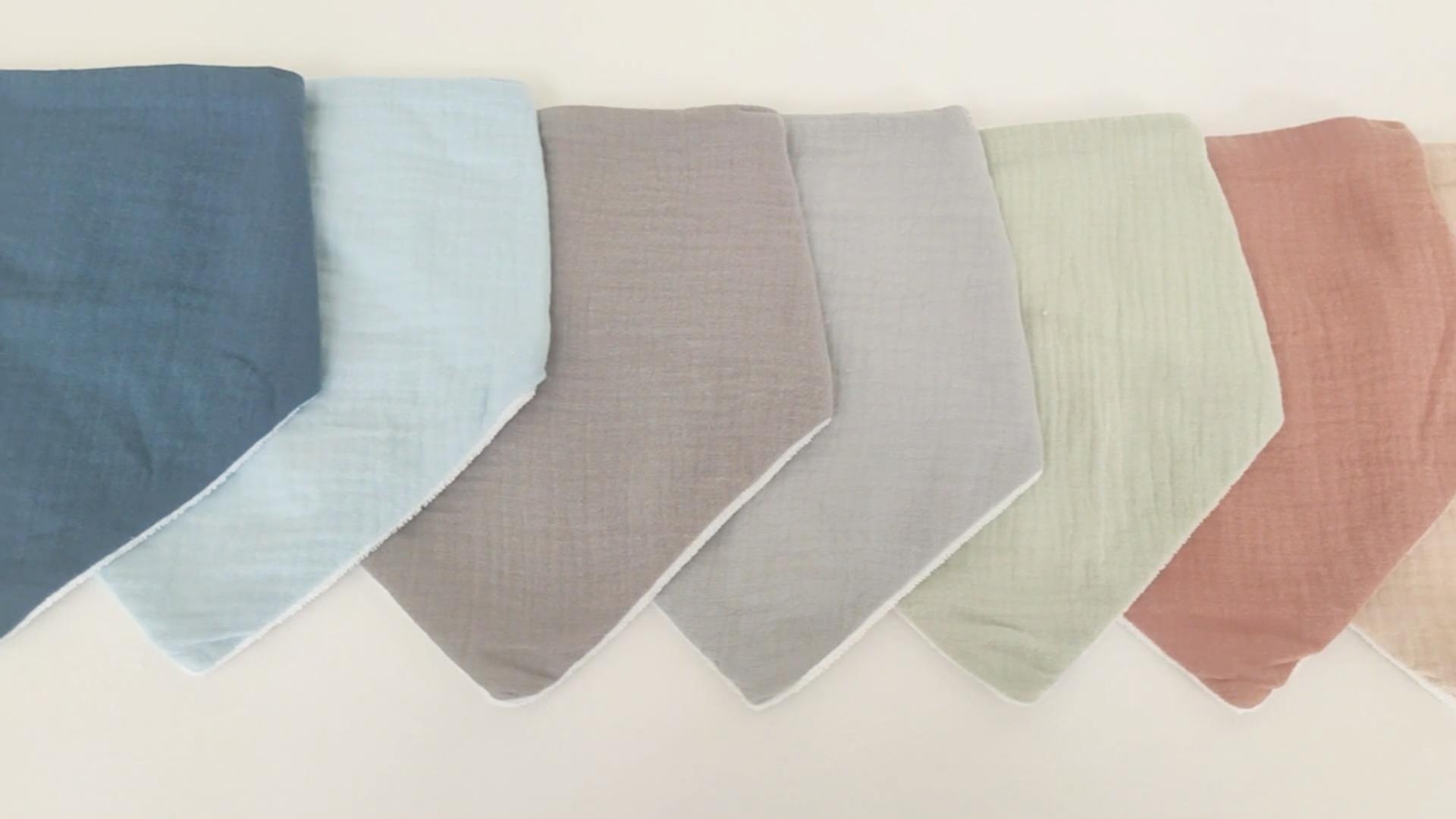 Lot De 8 Bavoirs Bandana Bébé En Coton Doux Et Ultra Absorbant - Serviettes Triangle Pour Baver, Nouveau-nés, Tout-Petits Garçons Et Filles