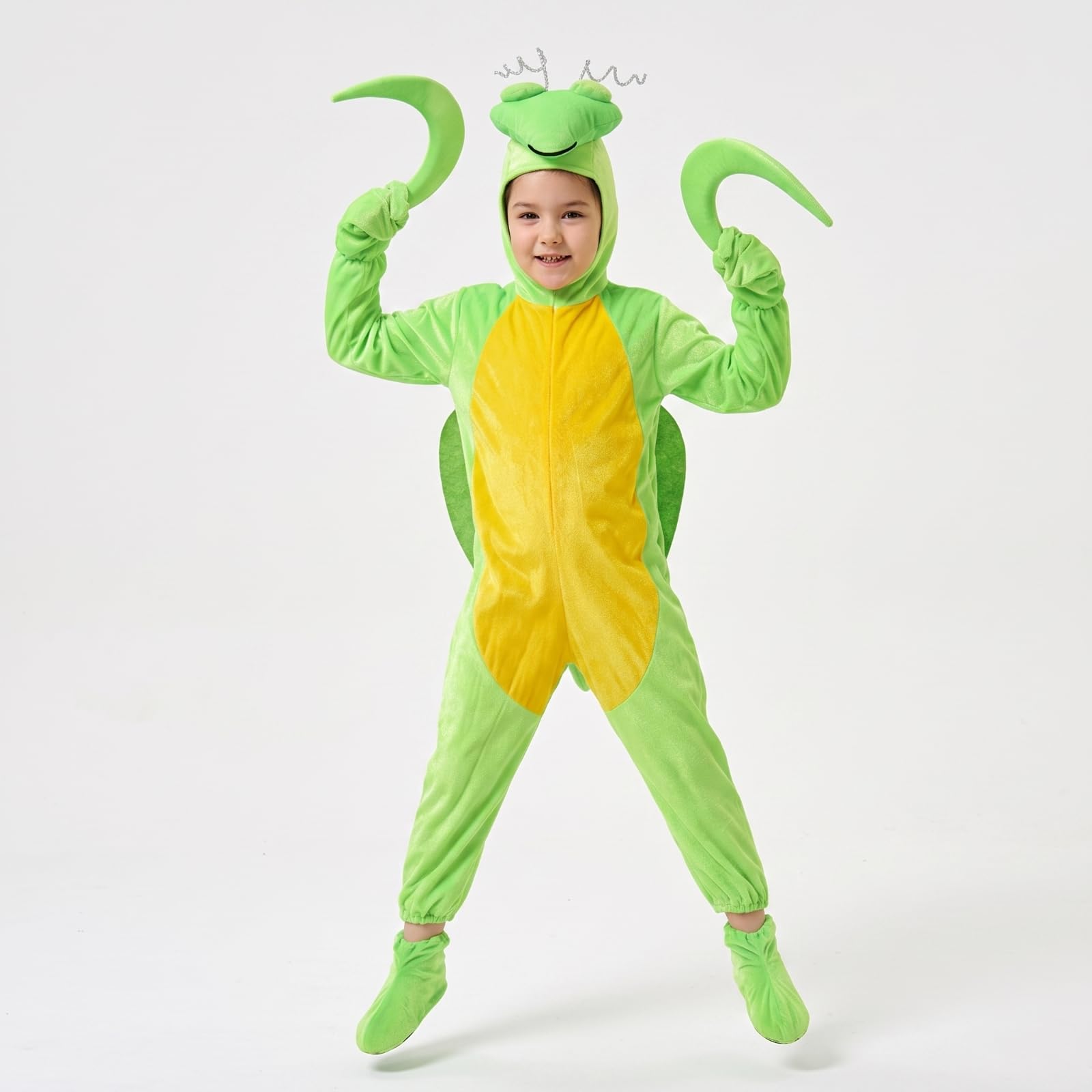Harilla Costume Cosplay Bambini Tuta Animale Jumpsuit Pigiama Travestimento Morbido Caldo Antipizzico Maniche Lunghe Copripiedi Cappuccio a Tema Tirare E Via