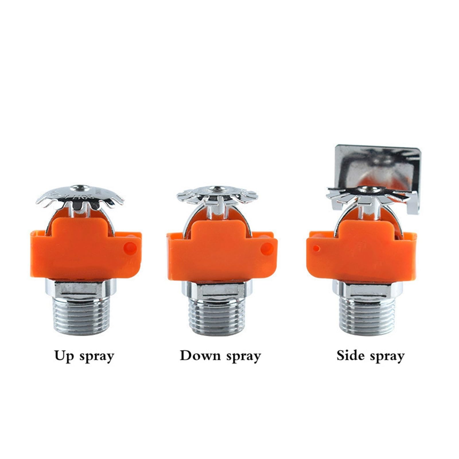 SSIMOO Tête de gicleur d'incendie K-ZSTZ X BS, réponse rapide, 3mm, DN15, buse de pulvérisation d'incendie, 68 degrés kindly (Color : Down spray)